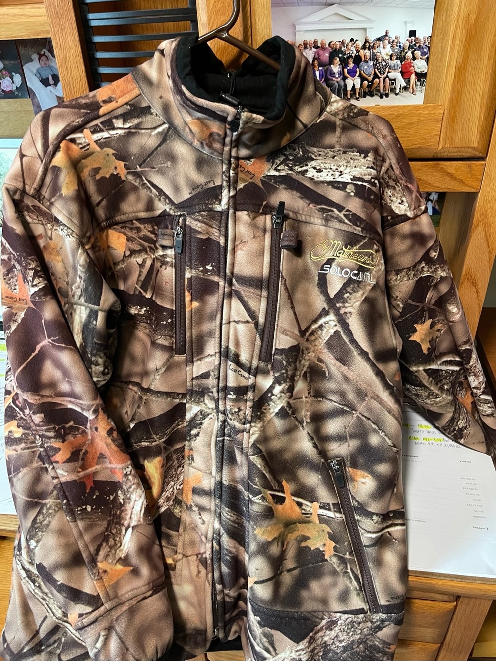 Men's Brown Camo Softshell Jacket